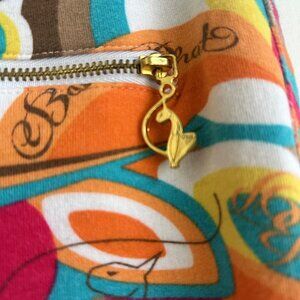 Vintage RARE Y2K Baby Phat Logo Colorful Capri Sweatpant Lounge Drawstring Sz L
